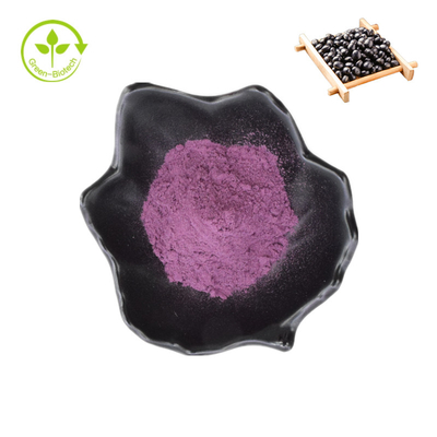 Natuurlijk extract van zwarte bonenschil Biologisch 25% anthocyanenpoeder extract van zwarte bonen