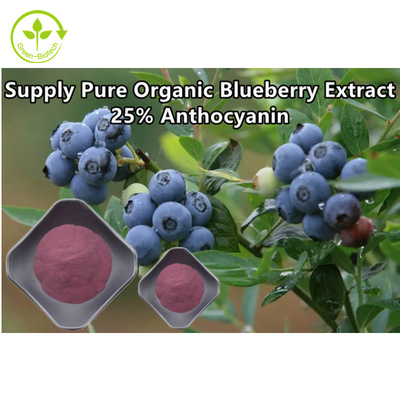 Zuivere Organische het Poederanthocyanin 25% van het Bosbessenuittreksel