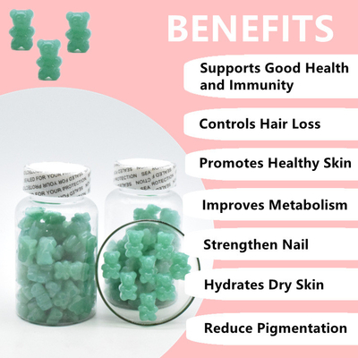 Het gezonde Zorgproduct Gummies draagt de Supplementen van de Biotinevitamine voor de Haargroei