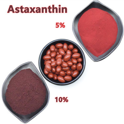 Zuiver Natuurlijk het Uittrekselastaxanthin van Haematococcus Pluvialis Poeder 1% - 10%