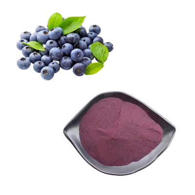 Plantenextracten Bosbessenpoeder 25% Anthocyanine Extractie