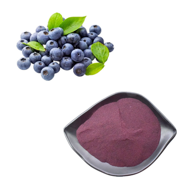 Plantenextracten Bosbessenpoeder 25% Anthocyanine Extractie