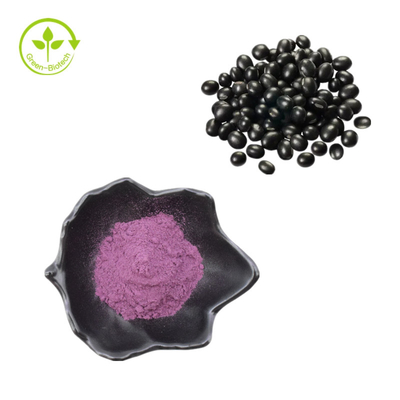 Zwarte Bonenschil Extract 25% Anthocyanidinen Zwarte Bonen Extract Poeder Zwarte Bonen Extract