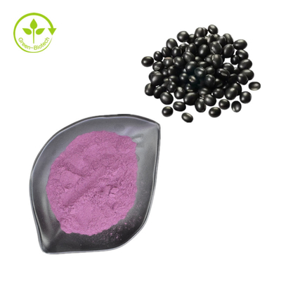Natuurlijke 25% Anthocyanen Poeder Zwarte bonen Huid Schil Schil Extract