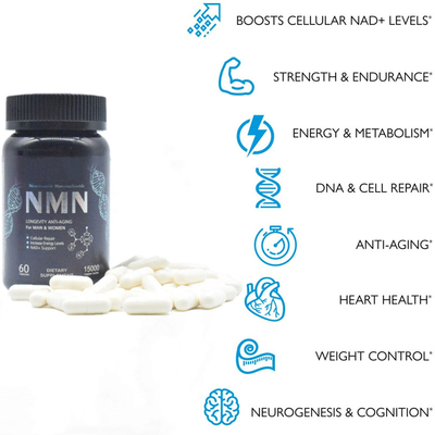 De Capsuleenergie van het levensduur600mg het Zuivere Nmn Supplement Stijgen