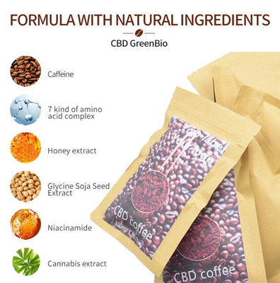Van het de Koffie Kruidenuittreksel van het GreenBio100g Volledige Spectrum CBD de Pijnversie