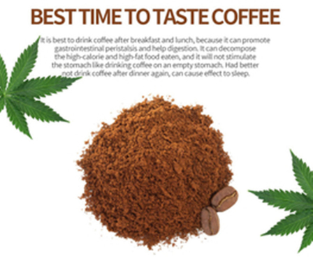 Van het de Onmiddellijke Koffiepoeder van het hennepuittreksel CBD het Gluten Vrij niet Vrij GMO THC