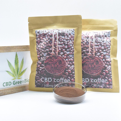 Van het de Onmiddellijke Koffiepoeder van het hennepuittreksel CBD het Gluten Vrij niet Vrij GMO THC
