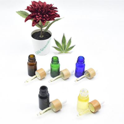 Sativa van de de Tintolie van de Bladbloem CBD van de de Pijncontrole 10ml 20ml van het het Druppelbuisjeglas Zwarte de Flessencbd Olie
