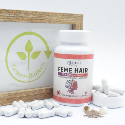 De Capsule van het Femehaar plus van de het Haargroei van Biotinevitaminen de Formule Dieetsupplement
