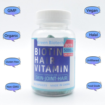 5000MCG de haargroei draagt Gummies-Gluten Vrije Dl Alpha Tocopheryl Acetate